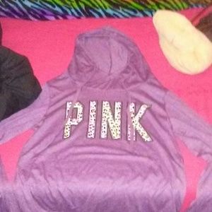 Pink light weight hoodie